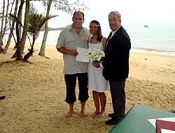 Beach wedding in Palm Cove
