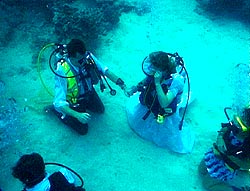 Underwater weddings